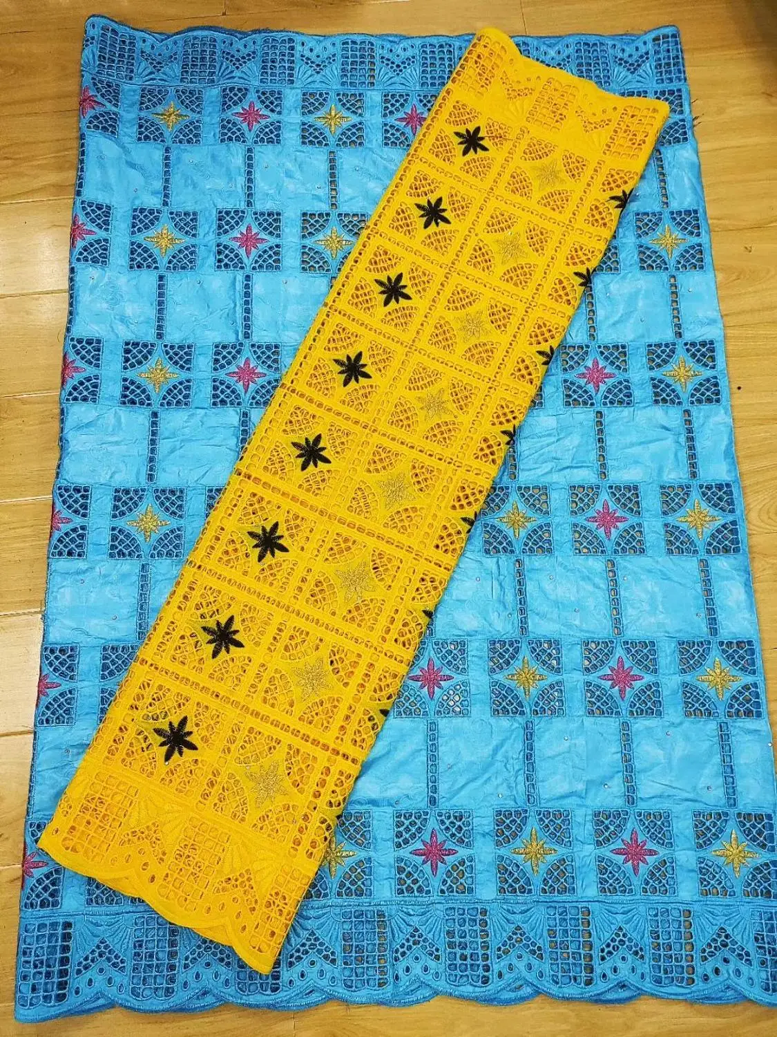 

bazin riche brode basin atiku lace 2.5yard+swiss voile lace african fabric embroidery lace material high quality