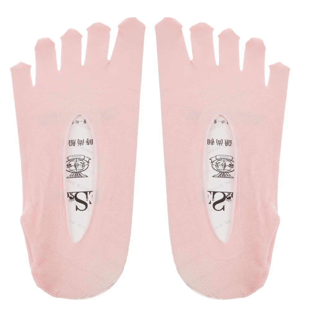 

Stylish Solid Color Five Toes Boat Socks Women's No Show Socks