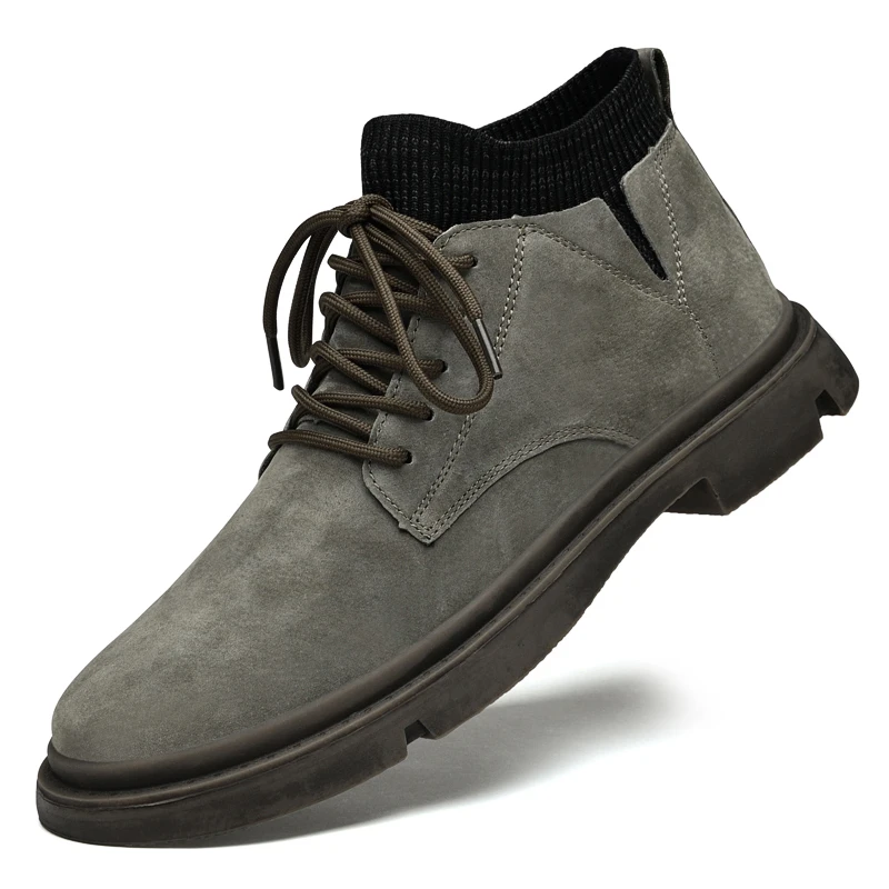 

Shoes For Men With Free Shipping Men's Winter Boots Outdoor Cowboy Snow Casual Ankle Flat Leatherette Mens Shoe Walking 2021 Man