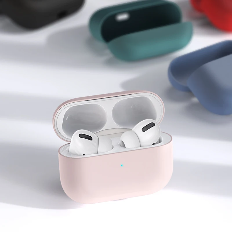 Case For Airpods Pro Силиконовый чехол для Apple Airpods для Air Pods чехол s для Airpods Pro Bluetooth наушники кожаный чехол для наушников Аксессуары - Цвет: Case For Airpods Pro