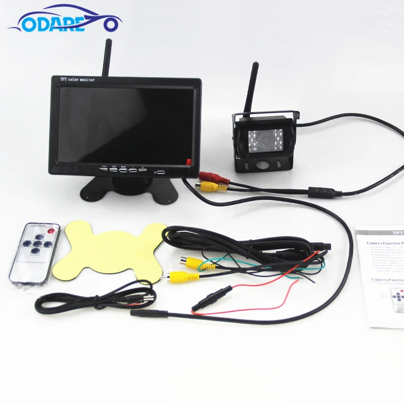 Беспроводная камера заднего вида 7 &quotHD TFT LCD монитор парковочная система