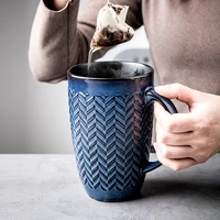 600ml europe retro ceramic mug coffee creative office office tea drink drinkware couples gift