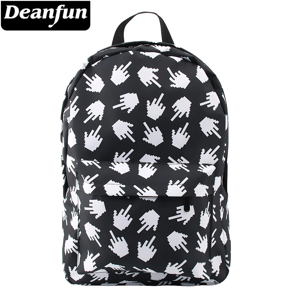 Deanfun женский рюкзак с 3D принтом Классические черно белые сумки для ноутбука