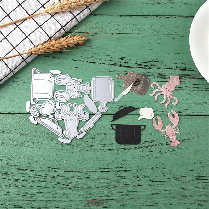 Готовка Раков Осьминог Kichenware перчатки детская одежда металлические пресс-формы