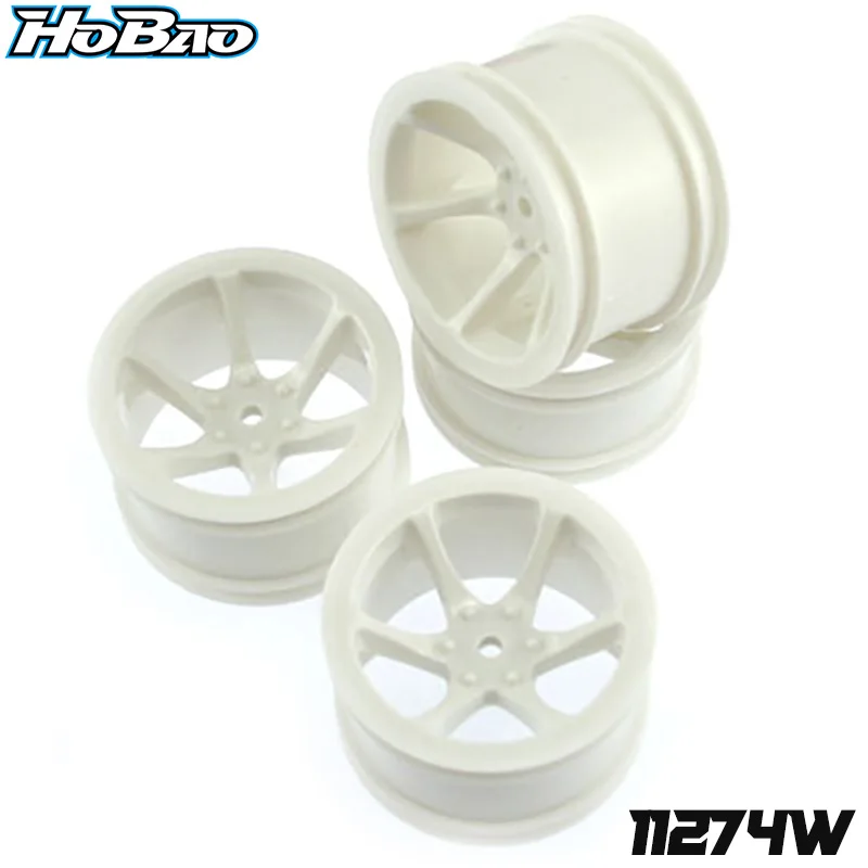 Оригинальный комплект колес на 6 спицах OFNA/HOBAO RACING 11274 Вт черный для гипер 1/12 MINI ST
