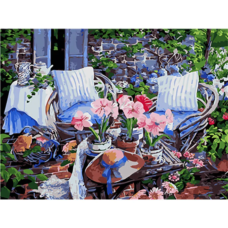 painting by numbers4 Картина по номерам Раскраска по номерам для взрослых Сделай Сам Раскраска по номерам масляные пронумерованные картины рамка холст - Цвет: painting by numbers4