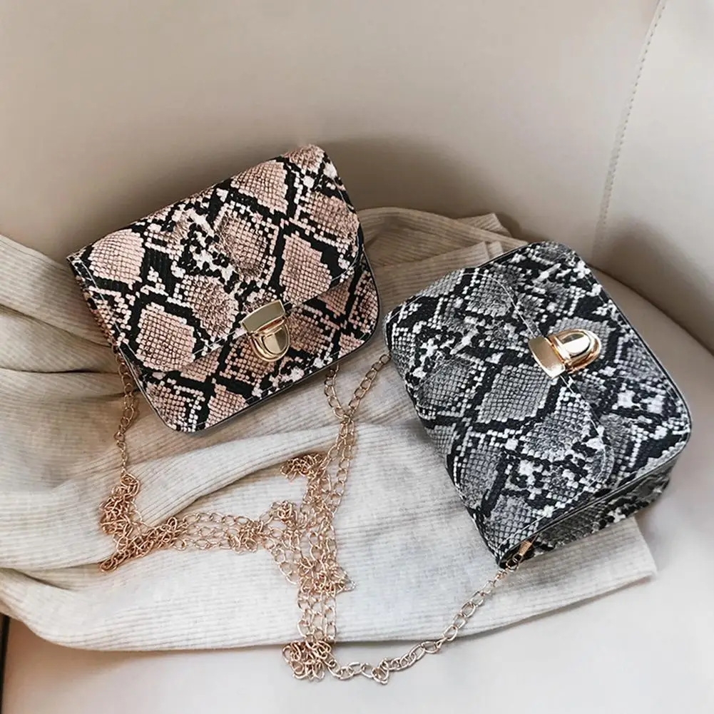 Сумка кросс боди Женская с принтом в виде змеиной кожи|Сумки ручками| |