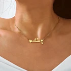 Ожерелья из нержавеющей стали, ожерелья с полыми ветвями, птичьей модели, модная цепочка до ключиц, ожерелья для женщин, ювелирные изделия, подарки Вечерние