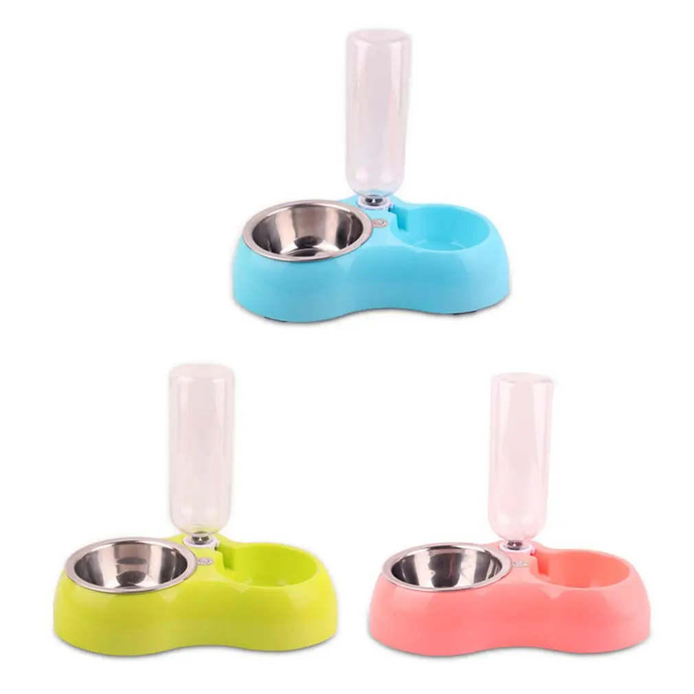 Порт в состоянии питатель для домашних животных пластиковый двойной порт