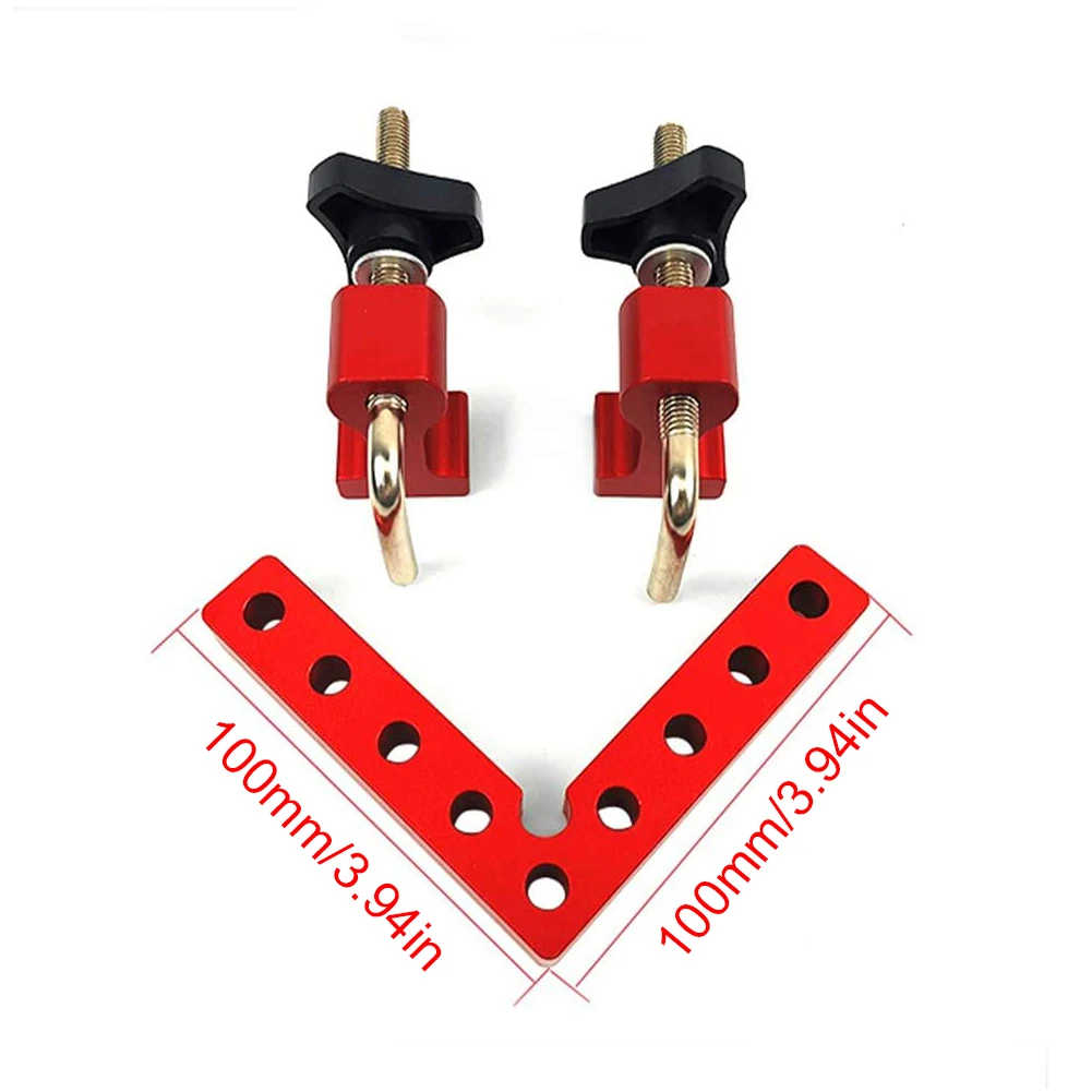 

Woodworking Adjustable Corner Clamping Ruler Positioning Squares Right Angle Clamps L-Shaped Auxiliary Fixture Positioner Clips