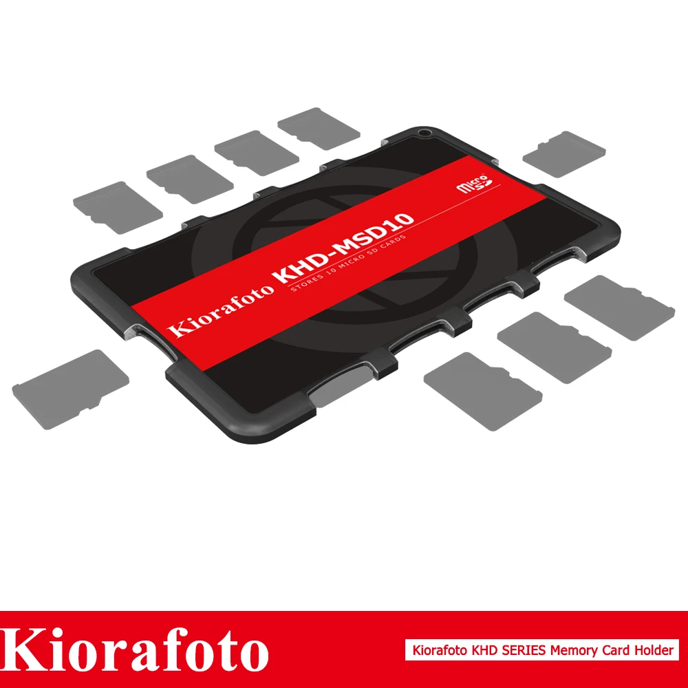 Kiorafoto аксессуары для камеры держатель карты памяти SD/MSD/Micro SD/TF протектор Canon 1300d/Nikon