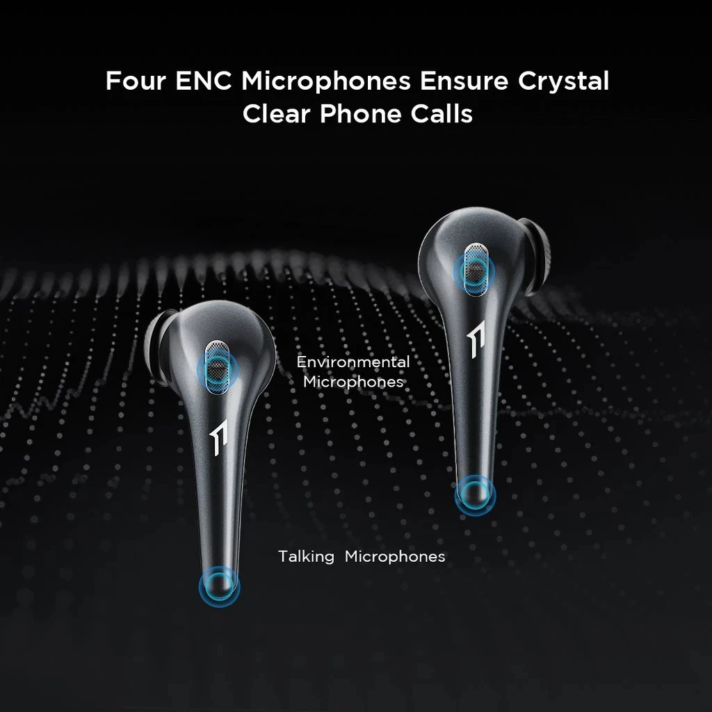 Наушники 1more True Wireless BT 13 4 мм бас микрофона голосовой помощник игровые наушники
