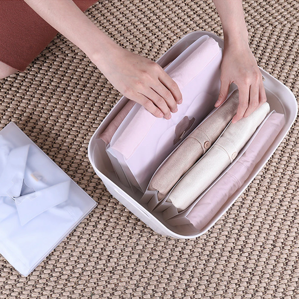 

5pcs 10Pcs Fast Clothes Fold Board Clothing Organization Shirt Folder Travel Closet Drawer Stack Household Closet Organizer NEW