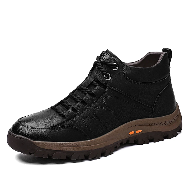 

Outdoor Men Waterproof Hiking Shoes Men Breathable Leather Sport Mountain Non-slip Trekking Sneakers Winter Men's Sneakers