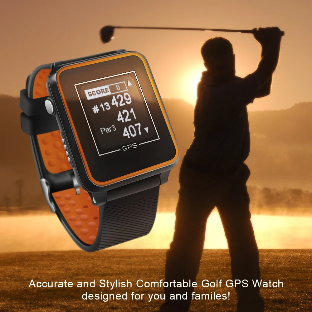 DREAM SPORT часы для гольфа с GPS + 40000 полем отслеживание игры в гольф расстоянием до