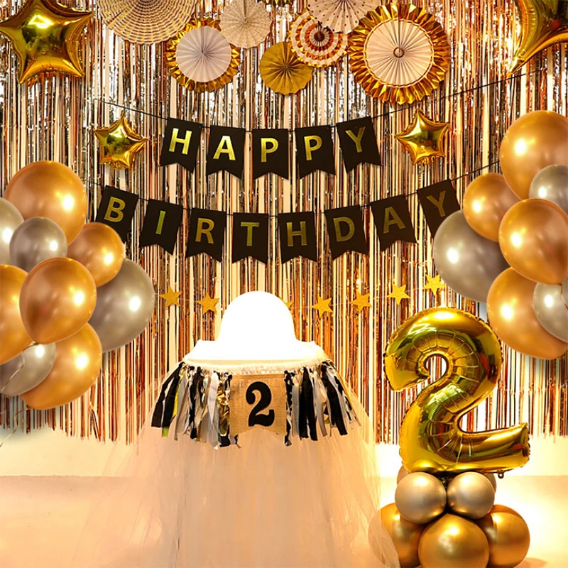 

40inch 0-9 Gold Number Letter Foil Balloon Large 90cm Birthday Party Decor Confetti Bride To Be Golden Wedding Supplies