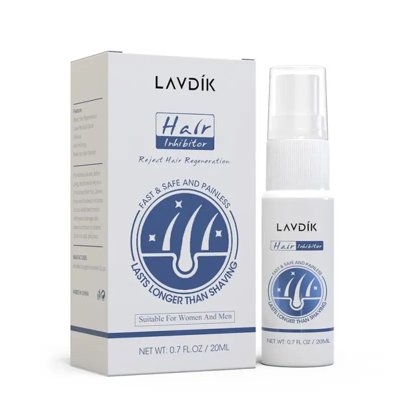 

Permanant Hair Growth Removal Inhibitor Spray Beard Bikini Intimate Legs Body Armpit Painless Facial Stop Hair 38G TXTB1