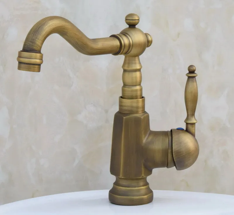 Винтаж Ретро Античная Латунь Кухня Мокрый Бар Ванная комната сосуд поворотный