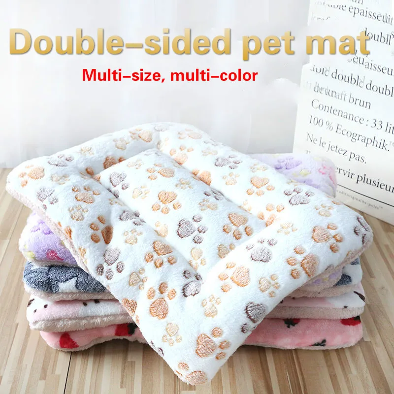 

Pet Dog Mats Dog Beds,Thick Blankets for Pets In Winter,cartoon Kennels for Pets,Warm Sleeping Mats for Dogs with Cotton Quilts