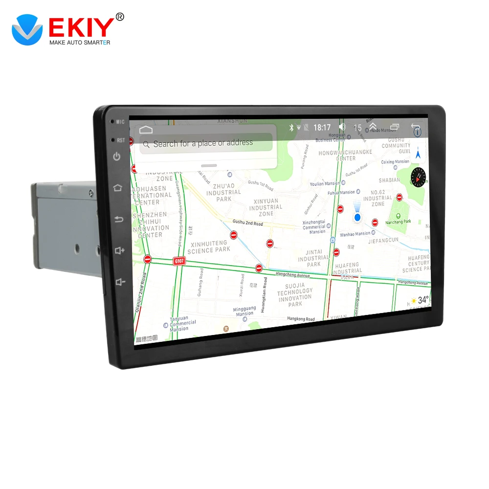 EKIY 9 дюймов Android 8 1 2Din автомобильный Радио Стерео GPS Navi головное устройство плеер