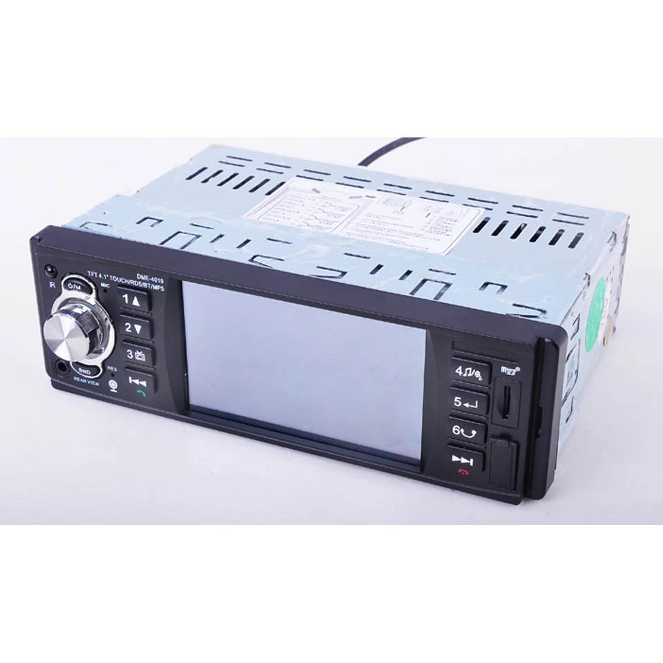 1Din автомобильный MP3 мультимедийный радио Bluetooth Авторадио вход приемник RDS система/FM/USB/SD/AUX поддержка DME4019 задняя камера Bluetooth