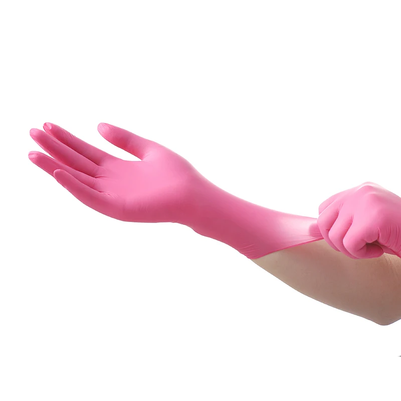 100 шт. Powder free износостойкая прочная нитриловые одноразовые Перчатки