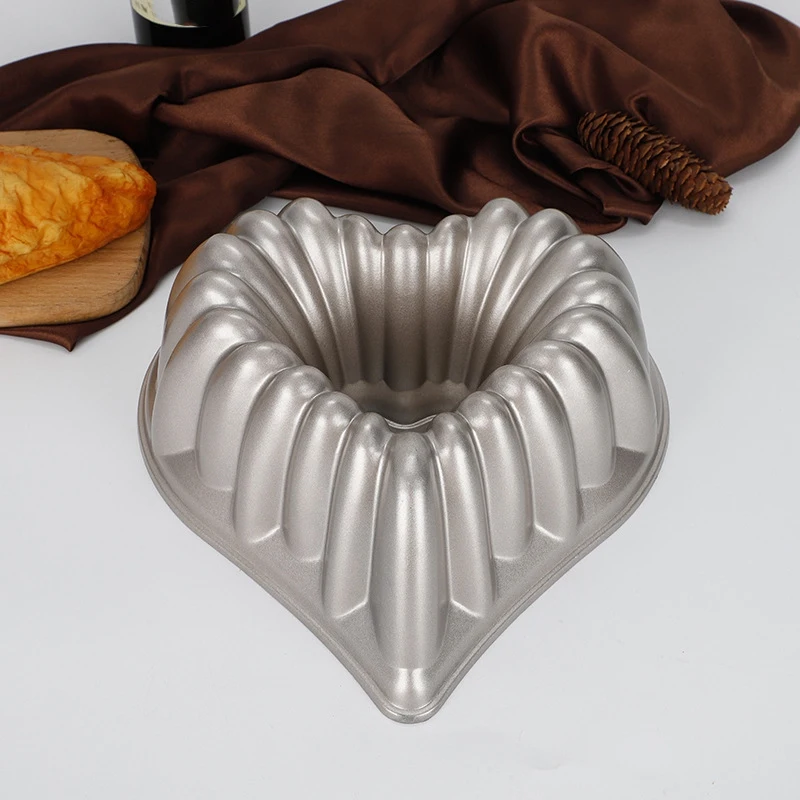 

2Pcs Heart Cake Pan,Aluminum Cake Mold DIY Baking Dessert Mousse Cake Kitchen Tool Non-Stick Cake Baking Tray Tool
