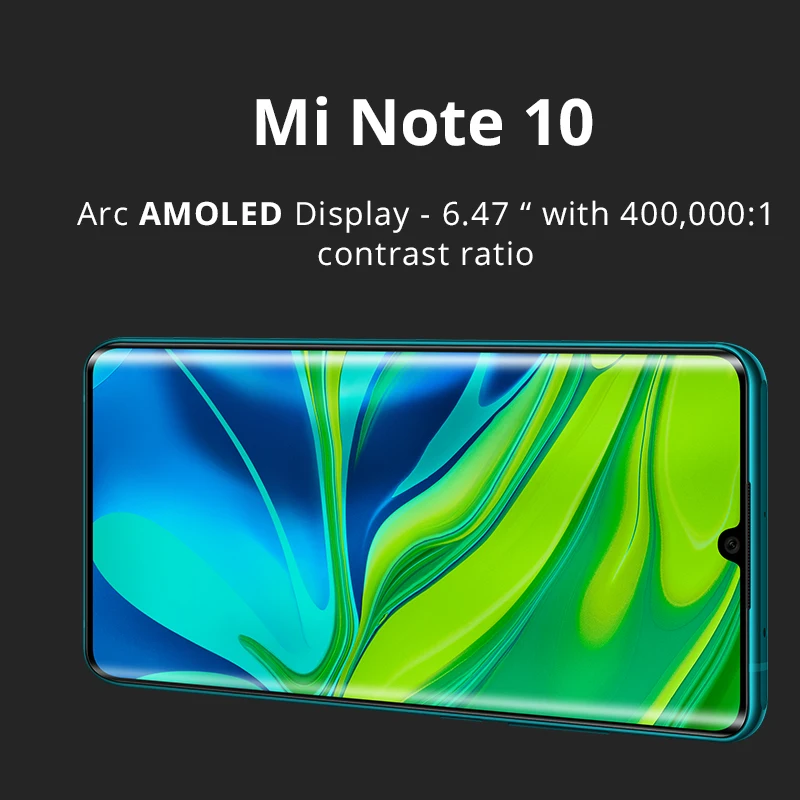 Xiaomi Mi Note 10 ( CC9 Pro ) Глобальная версия phone 108MP камера 6 ГБ 128 Snapdragon 730G 4G Celluar NFC Google Play 5260