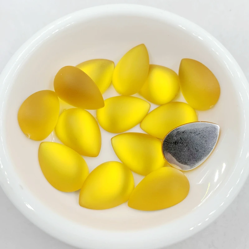 Стразы из хрустальной смолы с плоской задней стороной 60 шт. 13*18 мм хрустальные