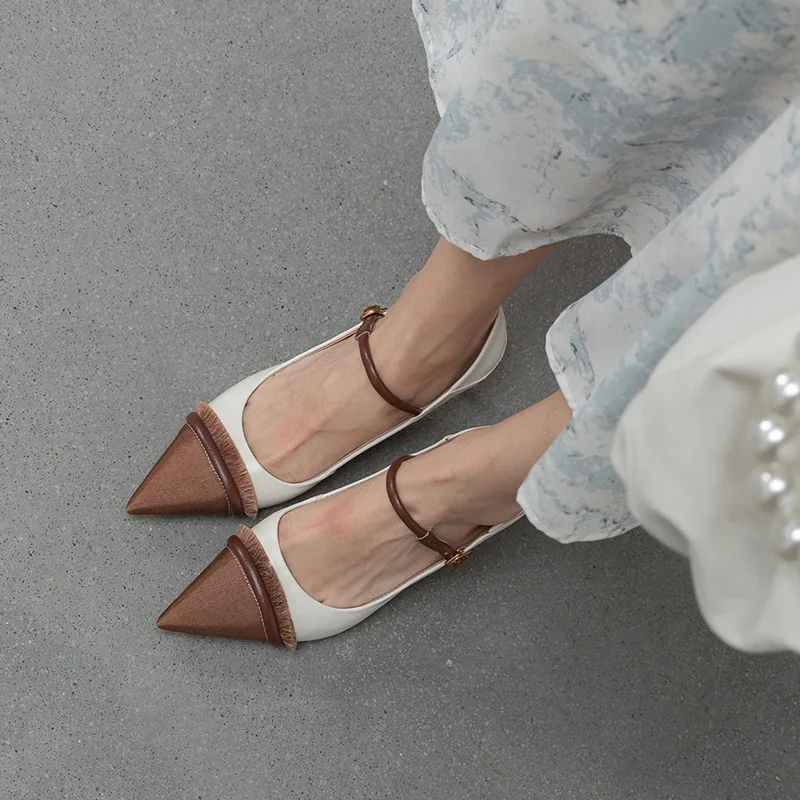 

soft genuine leather women pumps spring summer sexy high heels shoes fashion woman dress shoes party wedding shoes big size 43