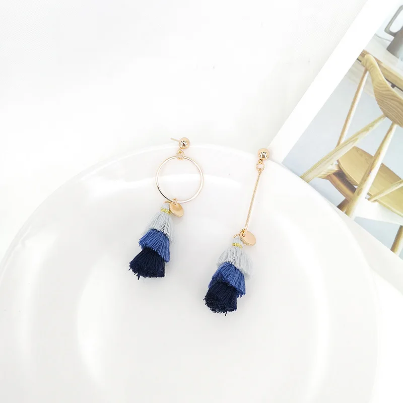 Женские серьги с тонкими кисточками длинные в Корейском стиле 2019 | Украшения и