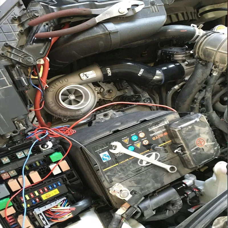 Универсальный 12V электрический турбо Комплект нагнетателя тяги