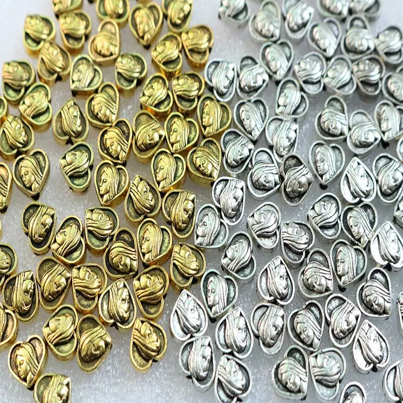 Католический браслет в форме сердца с бусинами Мэри из бисера кулон ручной