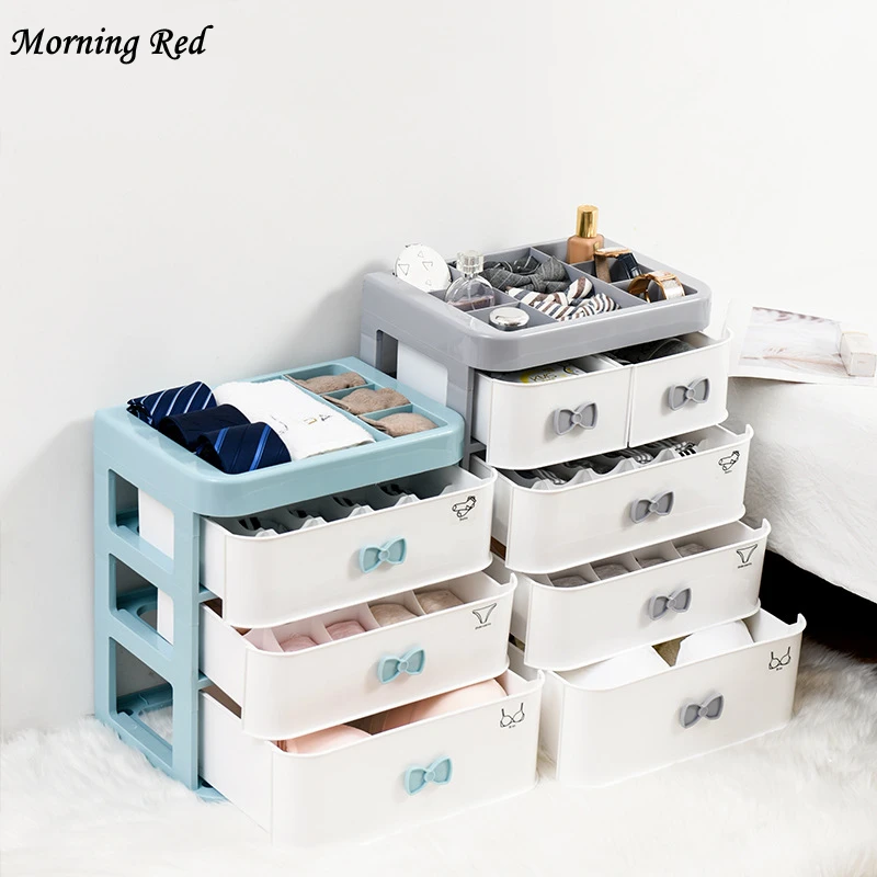 Новый шкаф для хранения нижнего белья органайзер одежды ящик пластиковая