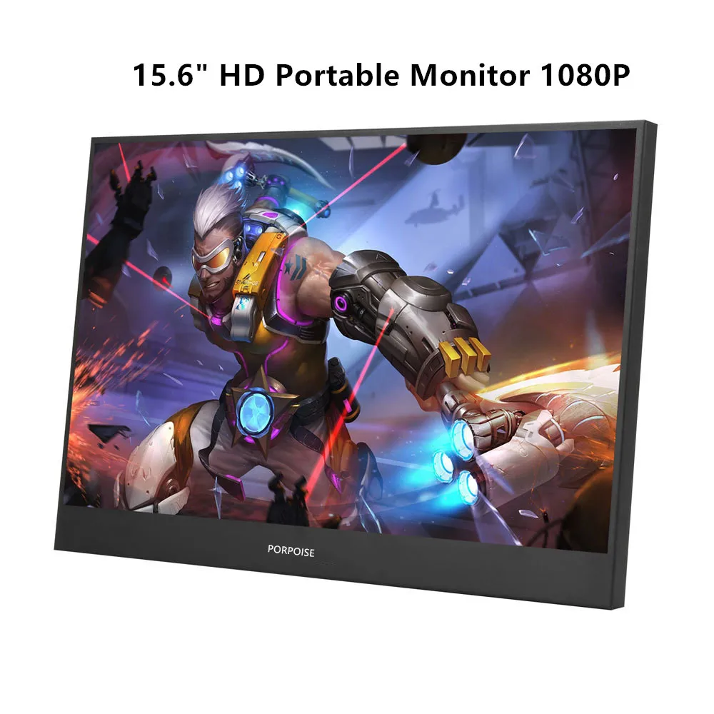 15.6 Inch Basic 15," портативный монитор HDMI игровой светодиодный ips экран Поддержка Mini HDMI PC ноутбук, Xbox, переключатель PS4 монитор для PC Gamer - Цвет: 15.6 Inch Basic