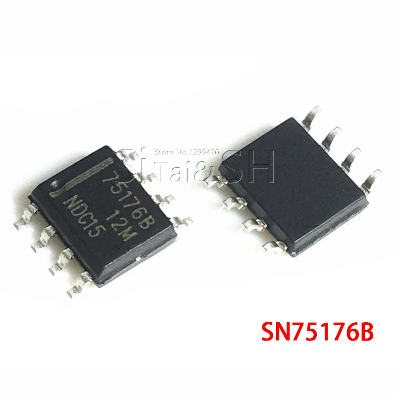 10 шт., SN75176BDR, SOP8, SN75176B, SOP, SN75176, SOP-8, 75176B, SMD, новая и оригинальная ИС