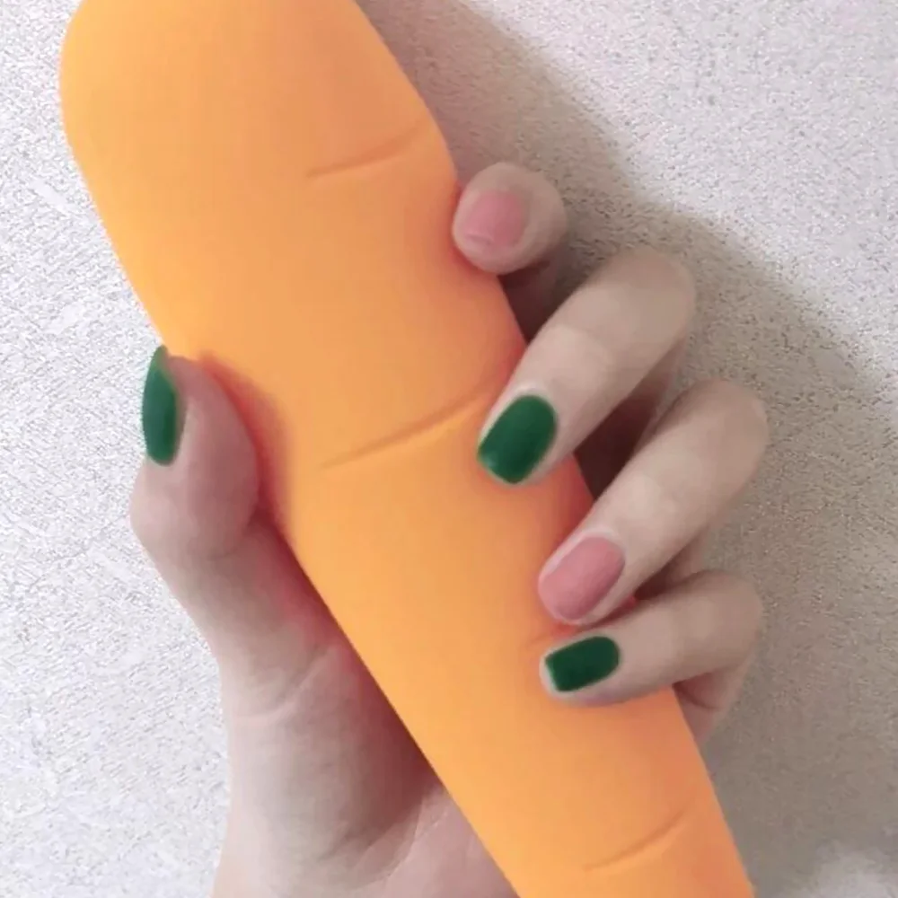 

24pcs Pink green frosted jumping color False nail removable Nail patch DW