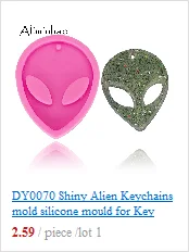 DY0260 Блестящий 1,5 дюймовый круглый брелок для ключей, силиконовые формы, сделай сам, эпоксидная Силиконовая смола, крафтовые формы, чтобы перейти на поп-розетки
