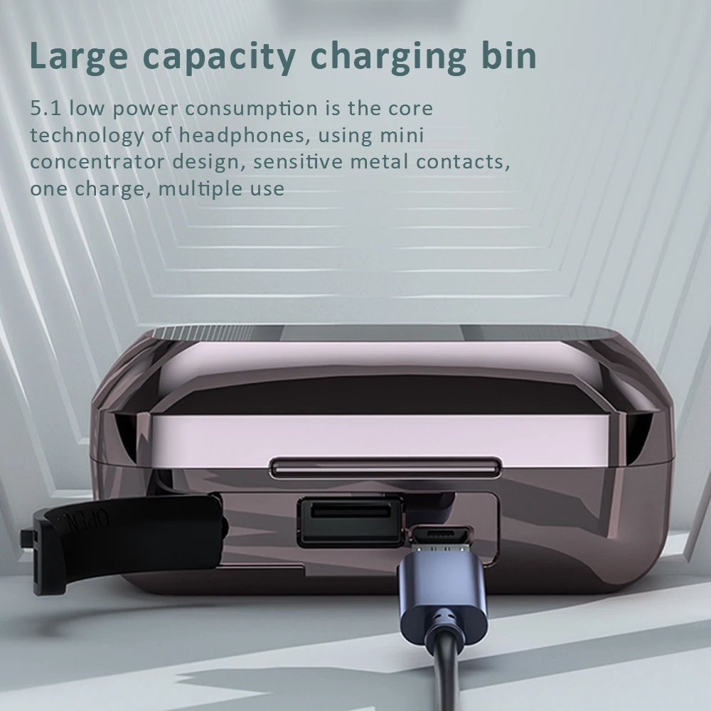 Беспроводные наушники-вкладыши M23 Mirror Monster с Bluetooth-совместимостью IPX6