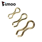 Bimoo 50 шт. латунные рыболовные грузила, люверсы для грузила, свинцовые формы, круглая Поворотная латунная свинцовая оснастка золотого цвета