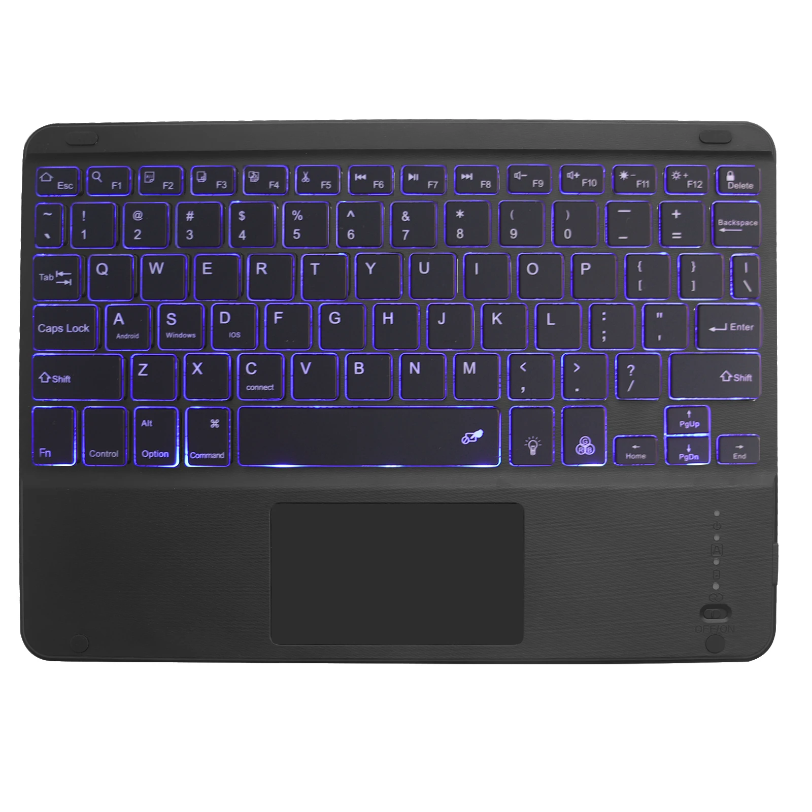 

Protable Ipad Wireless Bluetooth 3.0 Keyboards 78 Keys Rechargeable Backlit Game Keyboards For Windows Mac Laptop Smartphone