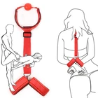Кляп для рта, БДСМ секс бондаж набор флирт секс наручники Шея ботильоны секс-игрушка для женщин игры Секс-игрушки для пары Для женщин БДСМ бандаж наручники