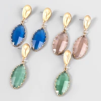 fashion resin pendant earrings for women green elegant delicate statement dangle earrings high quality jewelry top selling ht240