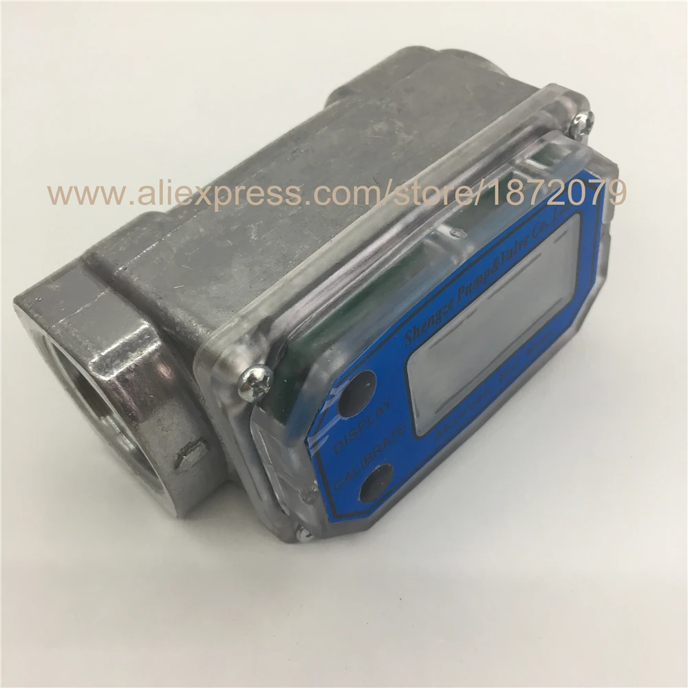 Цифровой турбинный Электронный расходомер топлива индикатор расхода дизельного