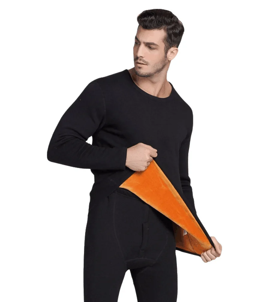 man Warm suit Термобелье женское Merino термобелье подростковое термобелье женское термобелье зимнее флисовое Белье для сна XXXL - Цвет: man Warm suit