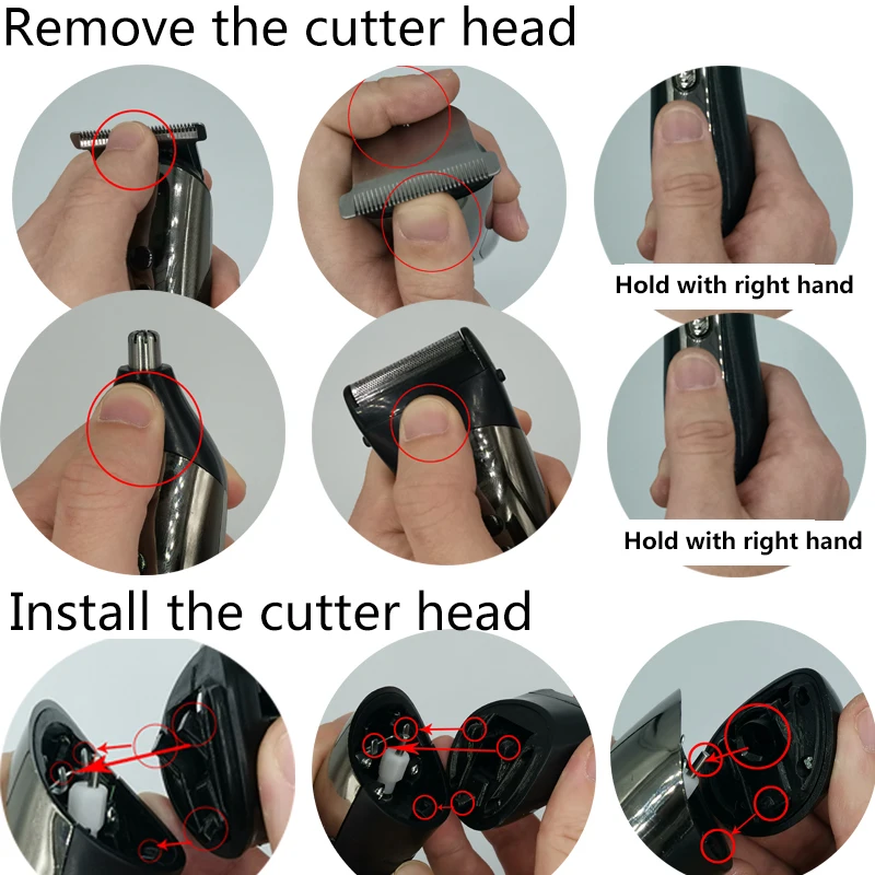 Kemei Бритва мужская триммер для бороды машинка стрижки волос многофункциональная