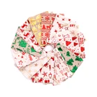 Рождественские мешочки на шнурке, Размер 10x14 13x18 см, мешочки для упаковки ювелирных изделий, мешочки для конфет, хлопковые мешочки, 5 шт.лот