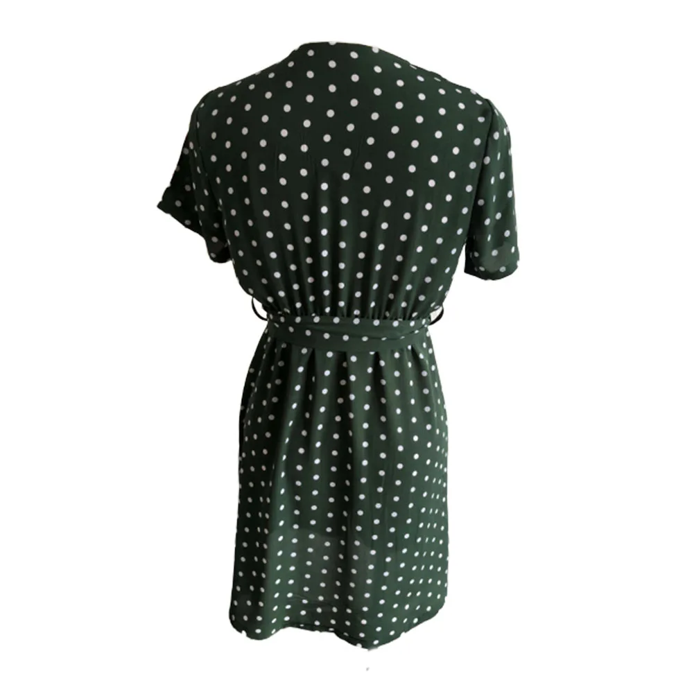 Женское платье в горошек с оборками летнее уличное сексуальное повседневное