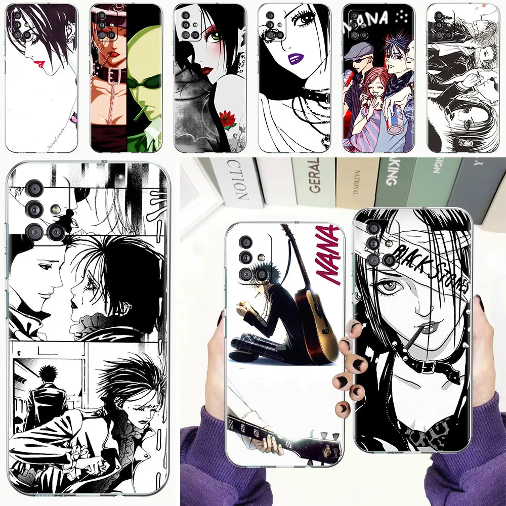 

Anime Nana Osaki Clear Phone Case For Samsung Galxya A51 A71 A21s A31 A41 A11 A32 A42 A52 A72 5G Silicone Cover Shell