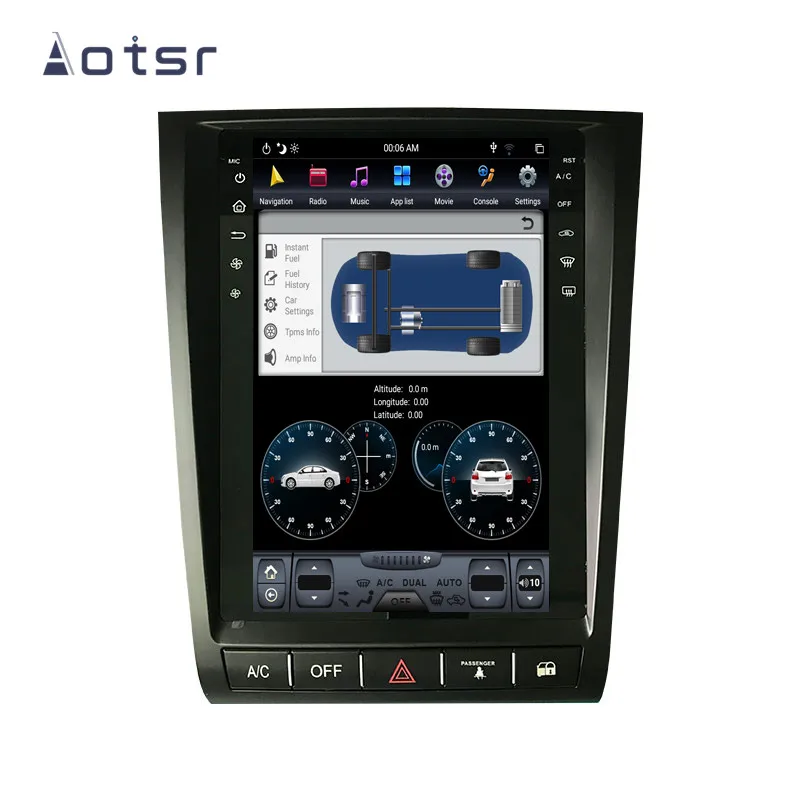Тесла Android6.0 автомобиля нет dvd-плеер gps навигации для Lexus GS GS300 GS350 GS450 GS460 2004-2011 Автомобильная Мультимедийная экран автомобиля карты